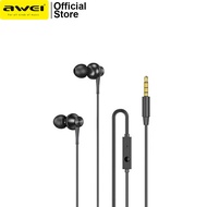 Awei PC-1 In-Ear Wired Earphone 3.5mm Jack Explosive Bass Mini Hi-Fi Stereo with 3 Sizes of Earbuds Headphone