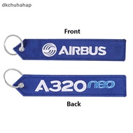 [DKC] 1Pc Keychain Phone Straps Embroidery A320 Aviation Key Ring Chain for Aviation Gift Strap Lany