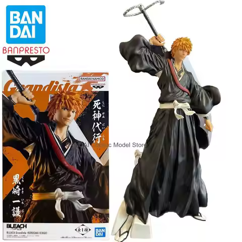 Banpresto BLEACH Anime Kurosaki Ichigo Grandista Action Figures Model Figurine Original Figuarts Dec
