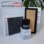 [Combo] 3 regular replacement filters. Attrage, Mirager. Engine air filter, air conditioner filter, 