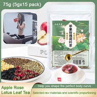 Apple Rose and Lotus Leaf Detox and Health-Preserving Tea Slimming Lowers Blood Glucose Levels Tea Rose Lotus Leaf Tea Bag Healthy Tea Bags Mulberry Leaf Apple Rose Lotus Leaf Tea bags