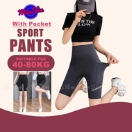 【5-Point】Shark Pants Women's High Waist Leggings Yoga Pants Seluar