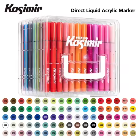 KASIMIR 84/24 Direct-liquid Acrylic Marker Soft Brush Paint Pen Pull out appearance Graffiti Manga S