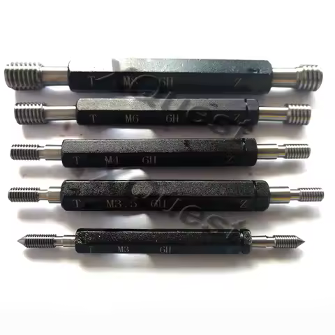 Right hand thread plug gauge M2 M2.2 X0.25 M2.5 M3 M3.5 X0.35 M4 M5 M6 M7 X0.75 X0.5 Metric Fine Thr