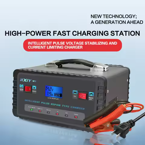 220W Full Automatic Car Battery Charger Repair Battery Charger High Power Fast Charger 12V24V Batter