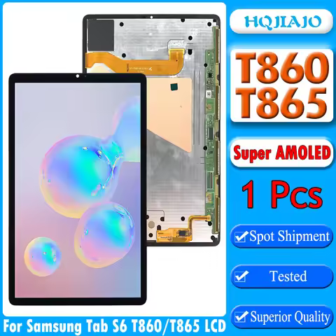 10.5" Super AMOLED For Samsung Tab S6 2019 LCD Touch Display Screen Digitizer Assembly Panel T860 T8