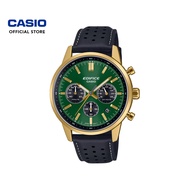 CASIO EDIFICE EFR-575 Men's Analog Watch Leather Band
