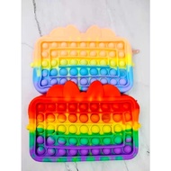 Tas Pop It Anak / Tempat Pensil Pop It / Sling Bag Pop It / Aneka Tas Pop It