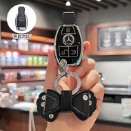 Suitable for Mercedes-Benz e300l Key Cover c260l a200l glc glb gla gle eqb Car Bag Shell Buckle