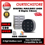 【SG 🇸🇬 Ready Stock】Mailbox Digital Lock Letter Box WT Smart Digit Keyless HDB Condo Drawer Cabin Anti-clockwise