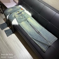 [N510-N516] EMBROIDERED FLARE JEANS 103CM LONG