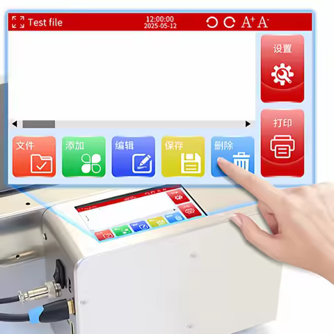 All in One Inkjet Printers with Conveyor Belt for Continuous Coding Barcode Expiry Date QR Code Logo
