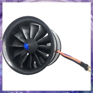 (GPBS) EDF 70mm 2300KV 6S 12 Blades RC Fan Propeller with Brushless Motor for RC JET Airplane Drone