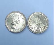 Queen Elizabeth the second . 伊利沙伯二世，1977年，香港五仙，每個$200