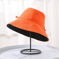 W0074 หมวกบักเก็ตทูโทน ใส่ได้ 2 ด้าน ถอดสายได้ ทรงสวย ผ้าหนา Bucket hat  หมวกกันแดด หมวกบัคเก็ต หมวก