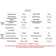 【 LCG5】-6374 170KV Brushless Motor Sensorless Motor for Four-Wheel Balancing Scooters Electric Skate