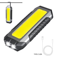 【New Arrival】Ligghig Ultra Bright Flashlight 7 Lighting Modes Dual Light Source LED/COB Type-C Recha