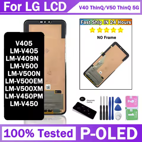 6.4 "AMOLED For LG V40/V50 ThinQ 5G Display Touch Screen Digitizer Assembly LM-V405 LM-V500 Display 