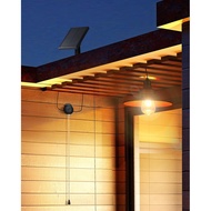 Solar Pendant Light Indoor Outdoor, Solar Shed Light IP65 Waterproof Metal Powered Solar Chandelier,