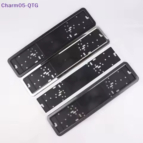 Hot 1Pc Standard License Plate Stainless Steel Metal Frame Cover RU UA EU Number Plate Holder Black 