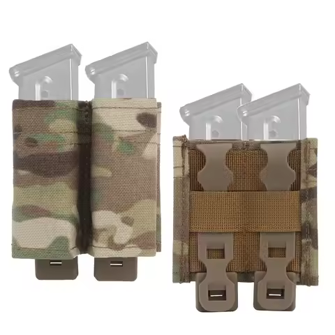 Pistol Magazine Bag FAST 9mm Single Magazine Bag Double Magazine Hunting Stand with Nylon Support Cl