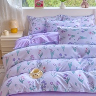 MOLES【Miễn phí vận chuyển】Bộ Ga Trải Giường Bộ nệm Bộ 5/6 feet (2 * vỏ gối + 1 * Ga Trải Giường + 1 