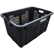 Heavy Duty Industrial Container with / without Metal Handle Bakul Sayur 50kg+- Plastic Fruit &amp; Vegetable Basket Bin