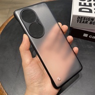Ốp Lưng Điện Thoại Huawei P50 Ultra Mỏng PC Cứng Mờ Mới Ốp Lưng Bảo Vệ P50 pro 50e P40 Pro+ P30 Sili