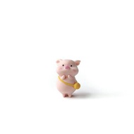 (現貨) 盆栽裝飾 可愛豬豬系列-背著黃包包的豬 微景觀插飾 擺飾