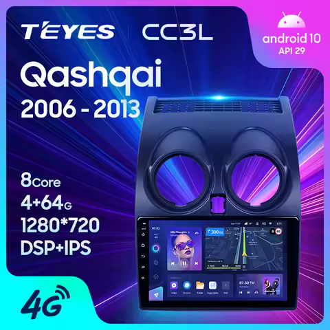 TEYES CC3L WIFI For Nissan Qashqai 1 J10 2006 - 2013 Car Radio Multimedia Video Player Navigation st