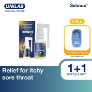 Unilab Solmux Throat Spray 30 ML - For Targeted Relief of Itchy & Sore Throat Sore Throat Spray