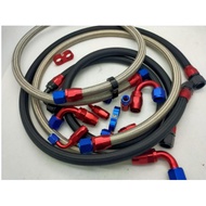 AN6 AN10 Swivel Fuel Line Hose Fitting Adapter STAINLESS STEEL BRAIDED OIL COOLER HOSE END ADAPTOR K