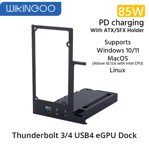 TB3U4 egpu Dock Compatible with Thunderbolt 3/4 and USB4 laptop external GPU supports RTX 4090 and 7