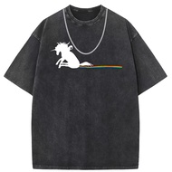 Men size Wholesale over European American Printed 2025 T-Shirt COD Distressed size Short-Sleeved For