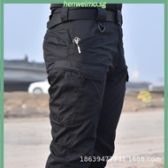 ZITY IX7-IX9 Men's Cargo Pants 𝗠𝘂𝗹𝘁𝗶 𝗣𝗼𝗰𝗸𝗲𝘁 Waterproof Tactical Pants Plus Size