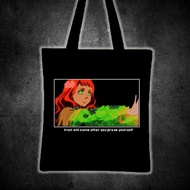 VANESSA ENOTECA BLACK CLOVER Printed tote bag canvas