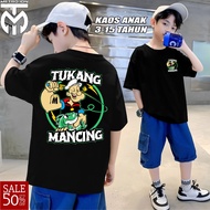 CHILDREN'S fishing t-shirt | Fishing team t-shirt | Fishing rod | T-SHIRT WITH WORDS | Fishing team 