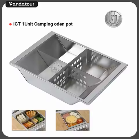 Pandatour Camping IGT Unit Oden Pot Tourism Cooker Stainless Steel Multifunctional Large Cooking Pot