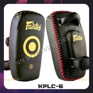 Fairtex Kick curved Pads KPLC6 Black-Gold light weight Training MMA K1 เป้าเตะ แฟร์เท็กซ์ สีดำ-ทอง ท