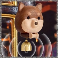 (GJFZ) Cartoon Door Bell Ornament Doorbell Dog Wind Chime Wooden Bell Wood Doorbell Door Chime Door