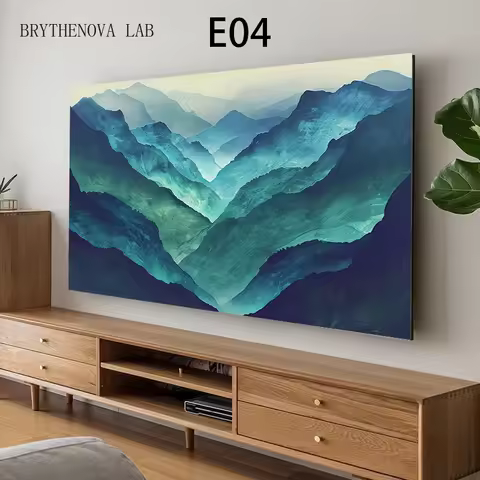 Scenery Printed LCD TV Dust Cover 47-85in TV Protector Elastic Fabric TV Cover Protection Household