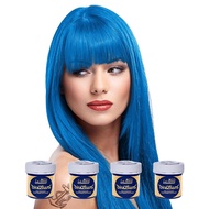 4 x La Riche Directions Semi-Permanent Hair Colour Dye Box Of Four-Lagoon Blue