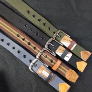 [Canvas Belt] Men's Canvas Belt Outdoor Protection Nylon Braided Belt Student Belt Boxed
