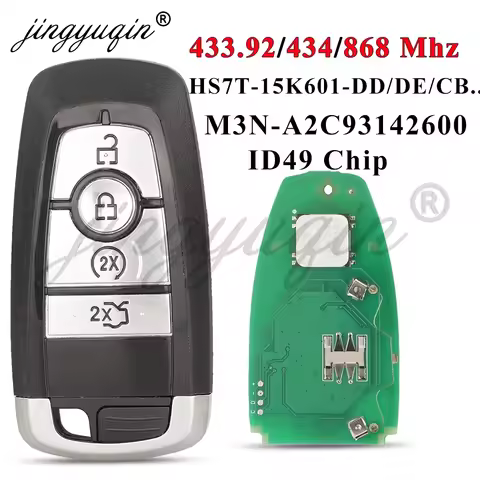 for 2017 Ford F150 250 350 Raptor Range Fusion Mondeo Smart Proximity Car Key ID49 433/434/868MHz HS