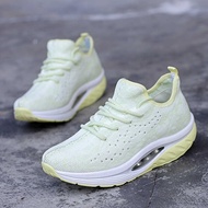 Large Size Women's Shoes 35-42 Sports Casual Air Cushion Women's Shoes Breathable Flying Knit Women'