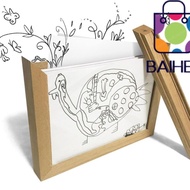 BAIHEE Wooden Kids Art Frame, Rotatable Changeable Photo Frame, Creative Wall Decoration Memorial Fa