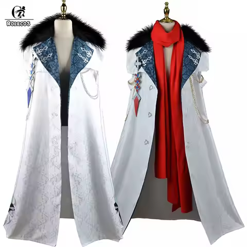 ROLECOS Genshin Impact Fatui Harbingers Cloak Cosplay Costume Snezhnaya Harbingers Childe Cloak All 