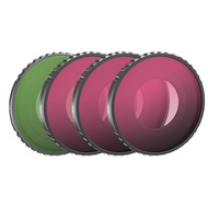 ชุดฟิลเตอร์ ND เข้ากันได้กับ DJI Osmo Action 4 4แพ็ก ND8 ND16 ND32 CPL Polarizer ชุดชุดเลนส์กล้องครบ