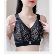 34-52CDEFG Big Cup Seamless Underwear Thin Style Fat Sister Female Big Breasts Look Small Anti-Saggi