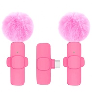 ไมโครโฟนแบบติดคอไร้สายระดับมืออาชีพสำหรับสมาร์ทโฟน ไมโครโฟนไร้สายเสียบเล่นได้ทันที ไมโครโฟนติดปก สำห